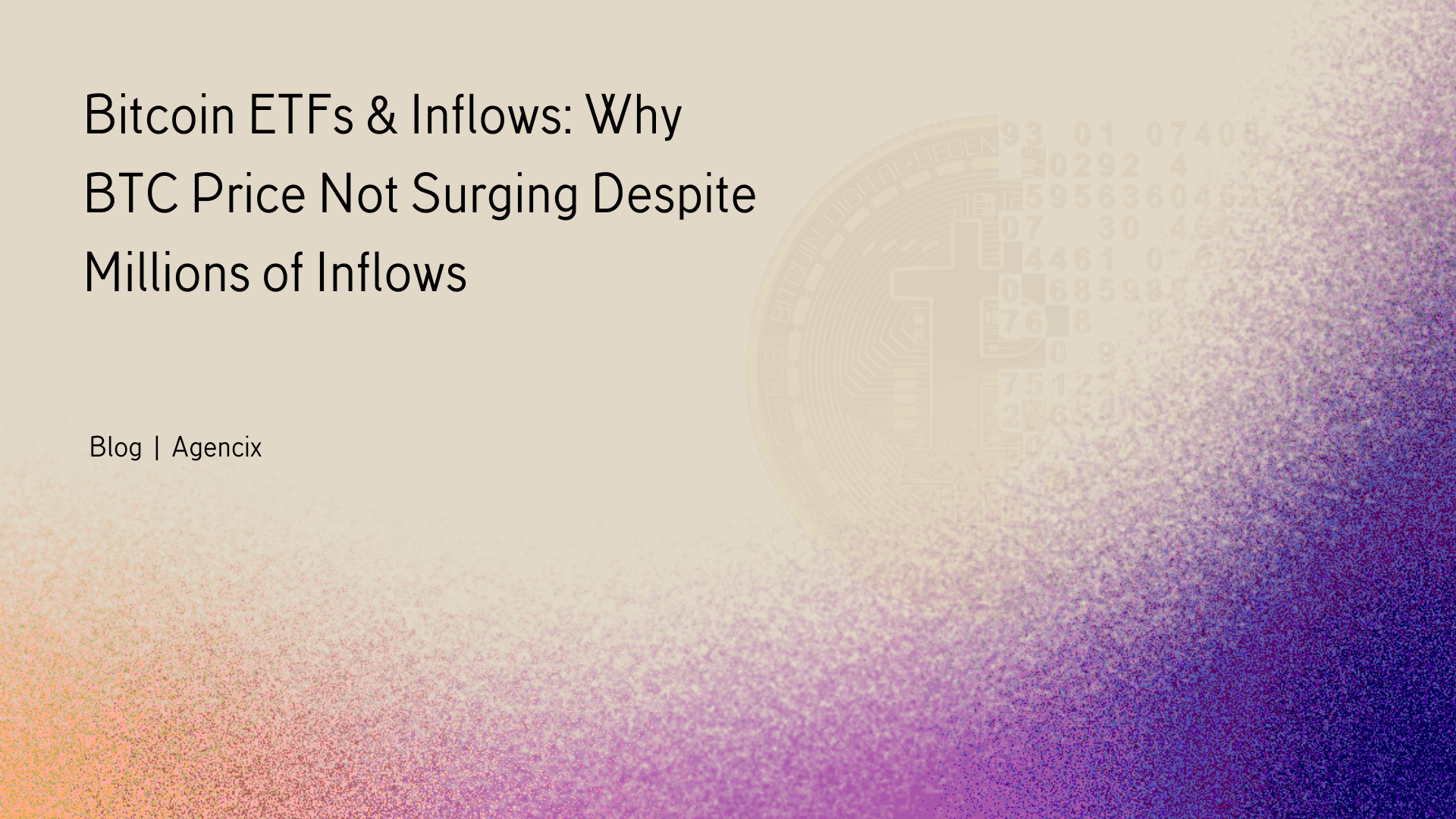 Bitcoin ETFs & Inflows: Why BTC Price Not Surging Despite Millions of Inflows